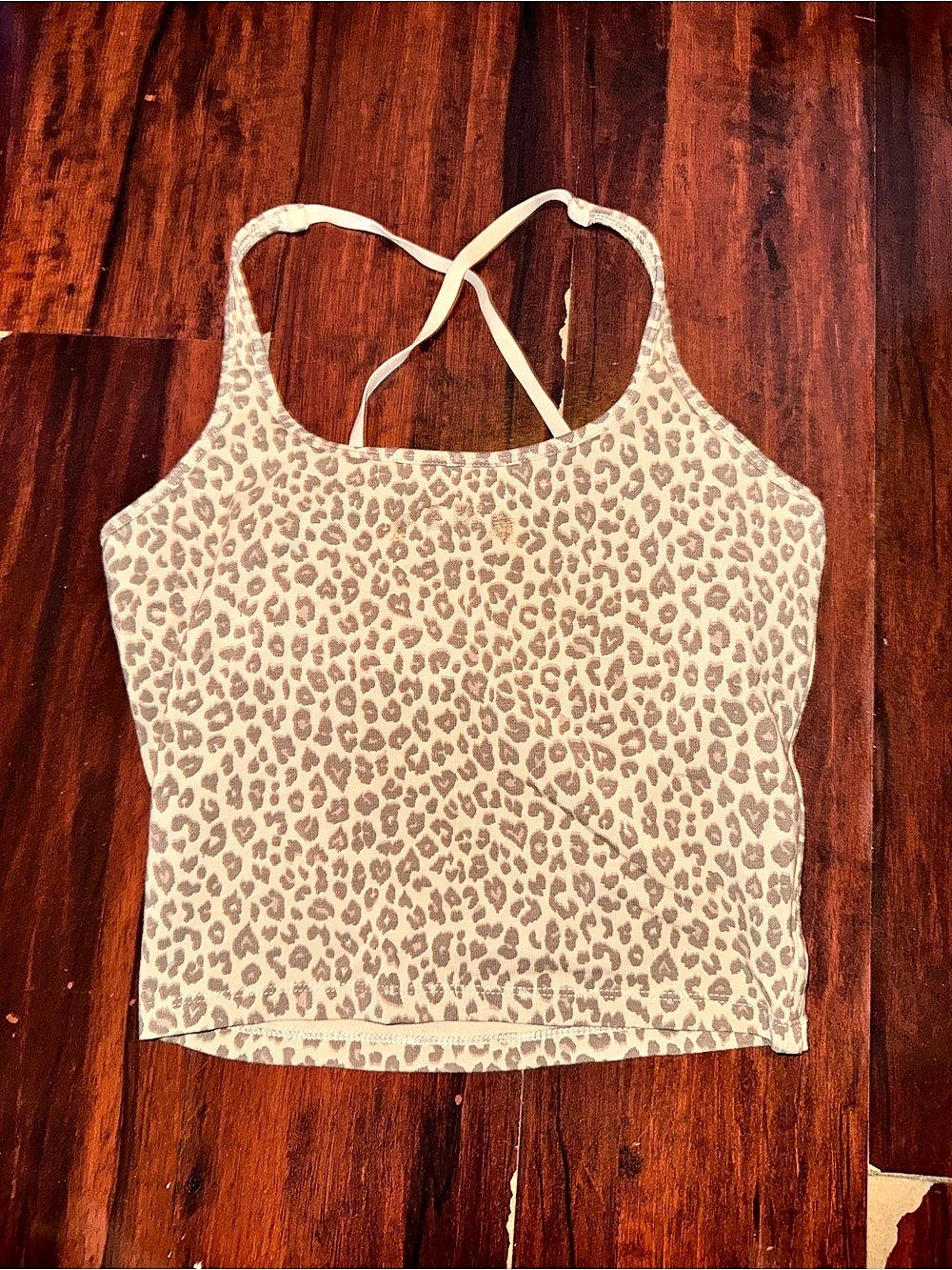 Victoria's Secret PINK Leopard Print Tank Top Size Medium Like New